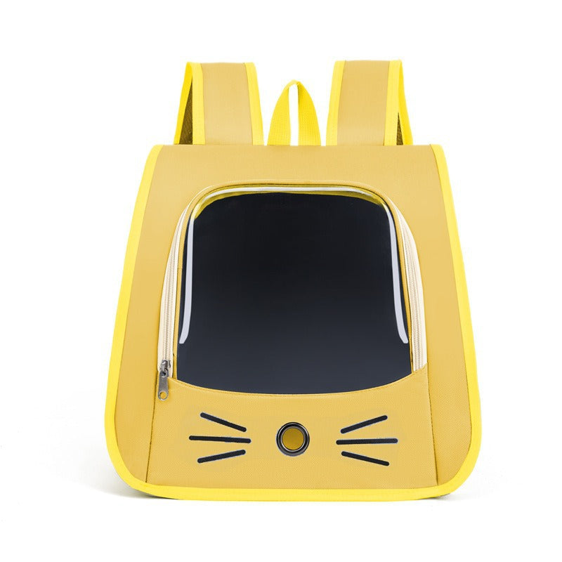 Breathable Cat Backpack Carrier – Portable Outdoor Pet Shoulder Bag for Cats & Small Dogs