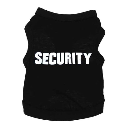 Cotton Printed Pet Vest – Lightweight Clothing for Small Dogs - Security Print