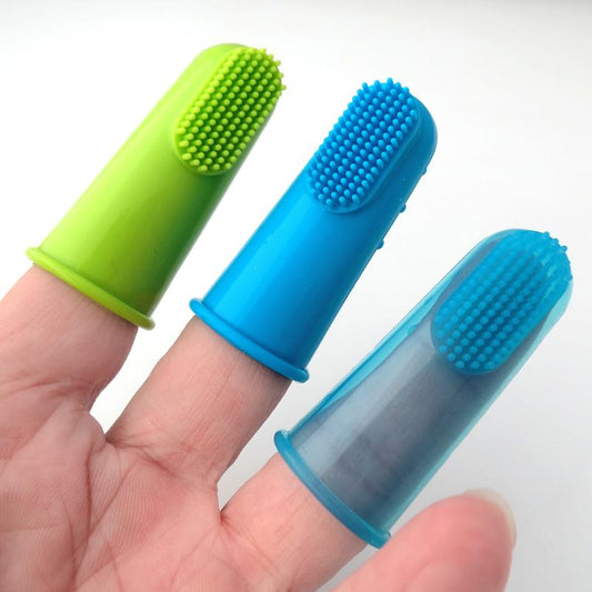 Natural Silicone Finger Toothbrush for Pets – Gentle Dog & Cat Dental Care