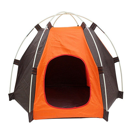 Camping & Indoor Pet Tent – Foldable Dog & Cat House, Sunscreen Portable Kennel