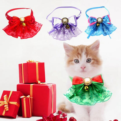 Pet Dog Tie with Bell – Cute Formal Collar Accessory