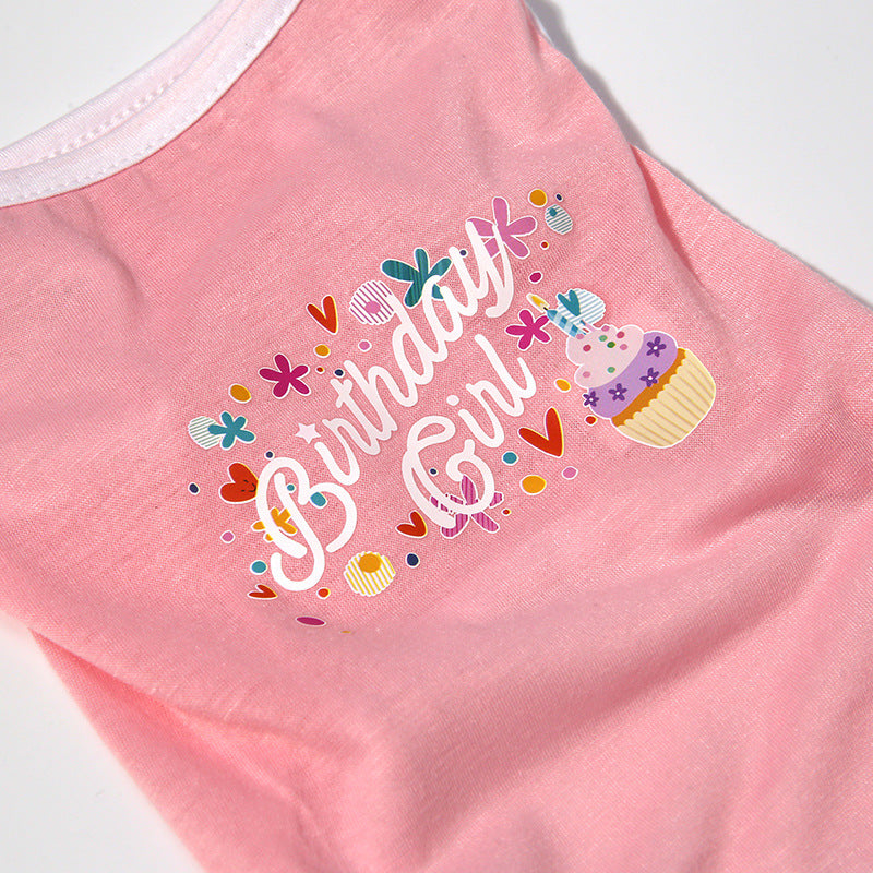 Birthday Girl Pet Outfit – Dog & Cat Party Clothing