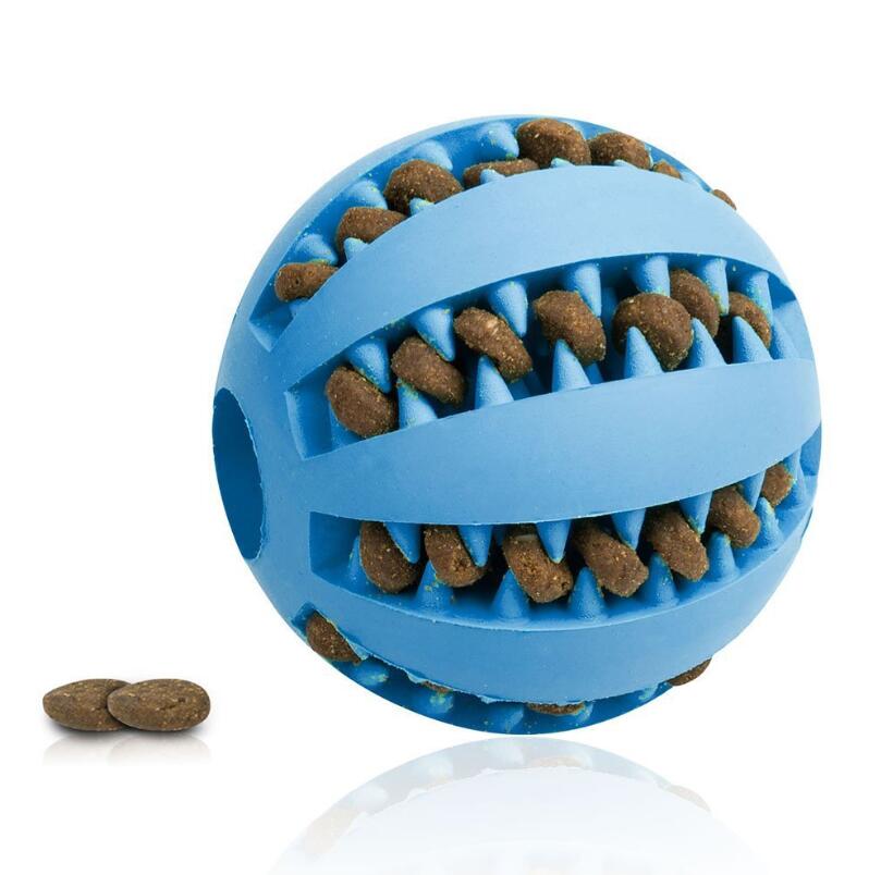 Pet Slow Feeder Dog Toy - Cute Rubber Dog Ball Interactive Treat Dispensing Toy For Training Boredom Relief And Healthy Eating