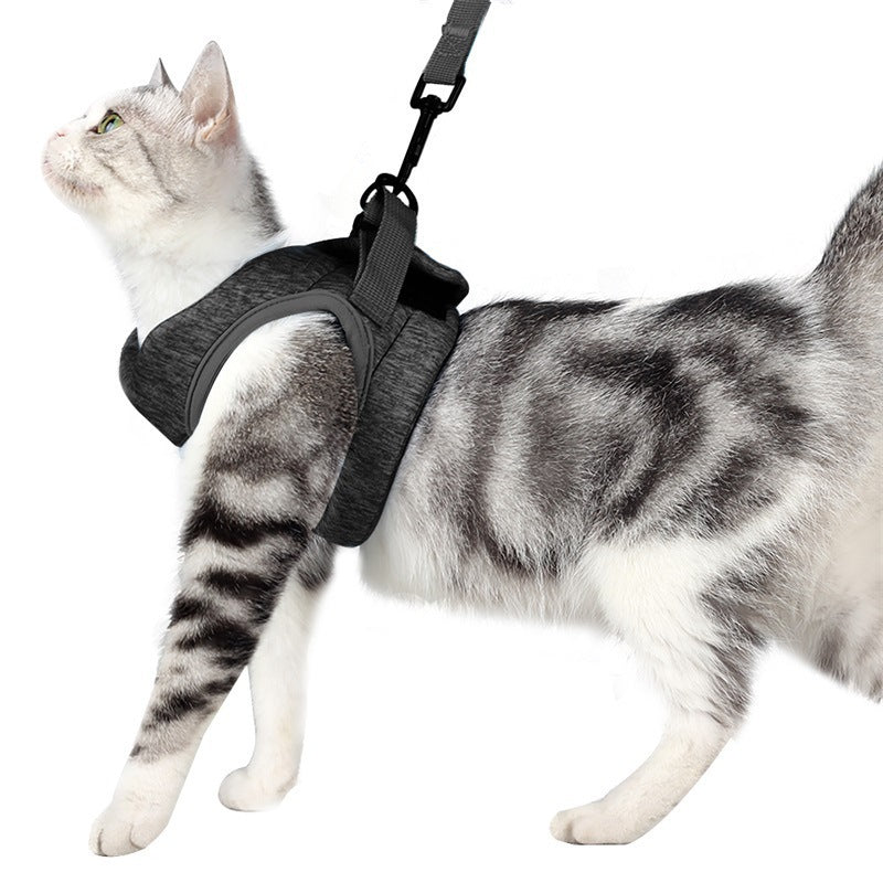 Cat Chest Harness with Leash – Adjustable Vest for Safe and Comfortable Outdoor Walks