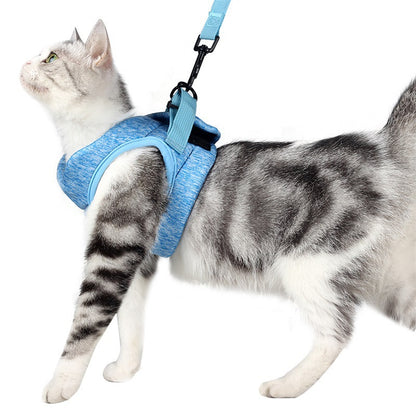 Cat Chest Harness with Leash – Adjustable Vest for Safe and Comfortable Outdoor Walks