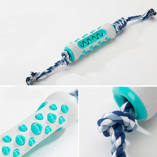 Dog Rope Tug-of-War Toy with Ball – Bite-Resistant Interactive Toy for Small & Large Dogs