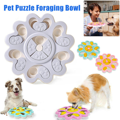 Interactive Dog Food Feeder Puzzle Toy – Smart Puppy Training Game for Mental Stimulation and Slow Feeding