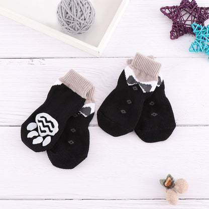 Breathable Indoor Pet Socks – Non-Slip Shoe Covers for Dogs & Cats