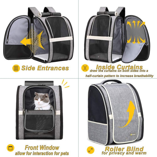 Innovative Bubble Backpack Pet Carrier Comfortable Travel for Cats and Dogs