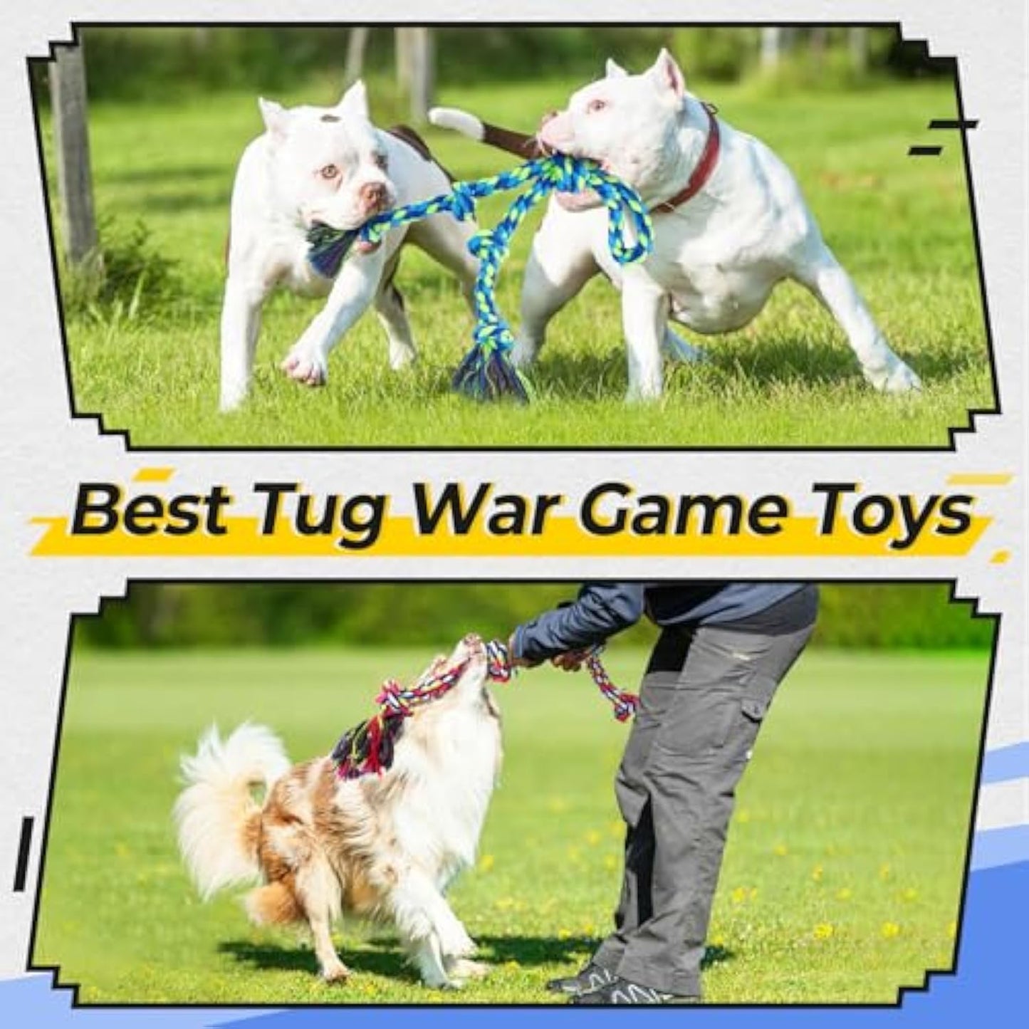 Heavy-Duty Dog Rope Toy – Tough Tug Toy for Aggressive Chewers