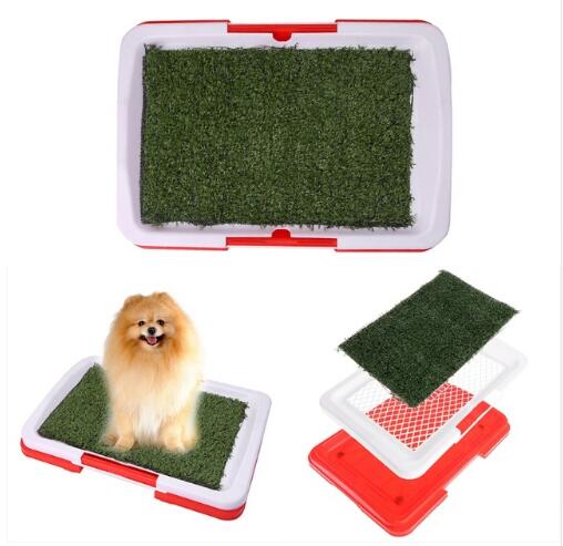 3-Layer Large Dog Potty Training Pee Pad – Indoor Simulation Grass for Puppies & Dogs
