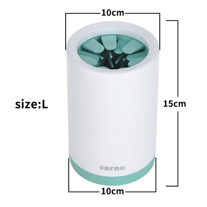 Portable Pet Paw Cleaner Cup – Soft Silicone Comb for Dogs & Cats