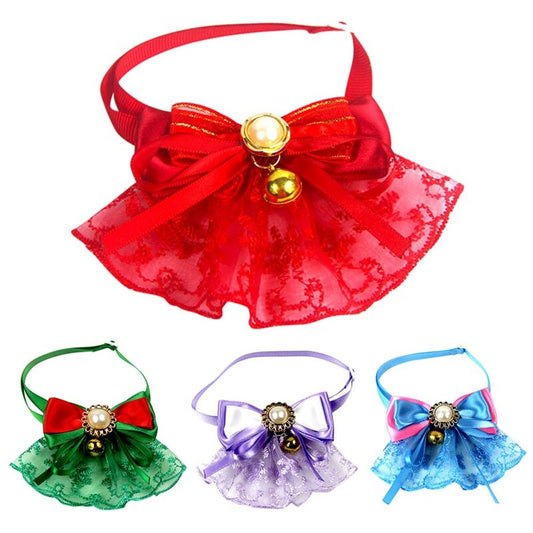 Pet Dog Tie with Bell – Cute Formal Collar Accessory