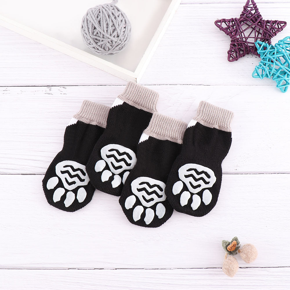 Breathable Indoor Pet Socks – Non-Slip Shoe Covers for Dogs & Cats