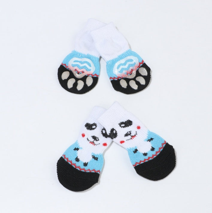 Pet Knit Skid Warm Love Cotton Socks