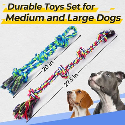Heavy-Duty Dog Rope Toy – Tough Tug Toy for Aggressive Chewers