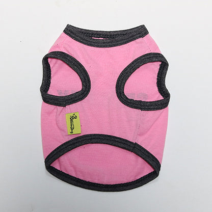 Cotton Printed Pet Vest – Lightweight Clothing for Small Dogs - Security Print