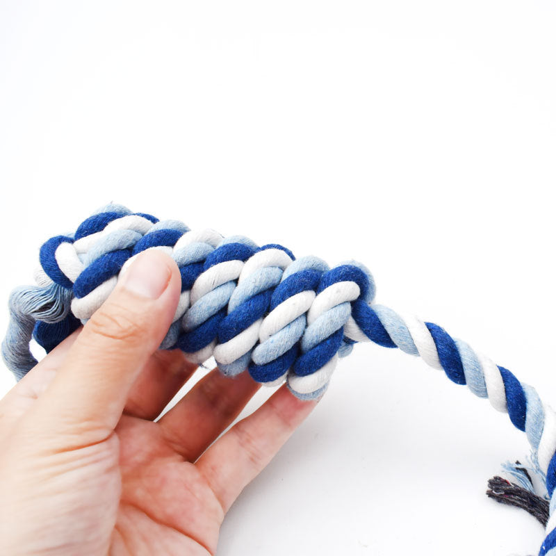 Molar Teeth Cleaning Rope Toy For Dogs Durable Chew Toy For Dental Care Gum Massage Puppy Training Interactive Play