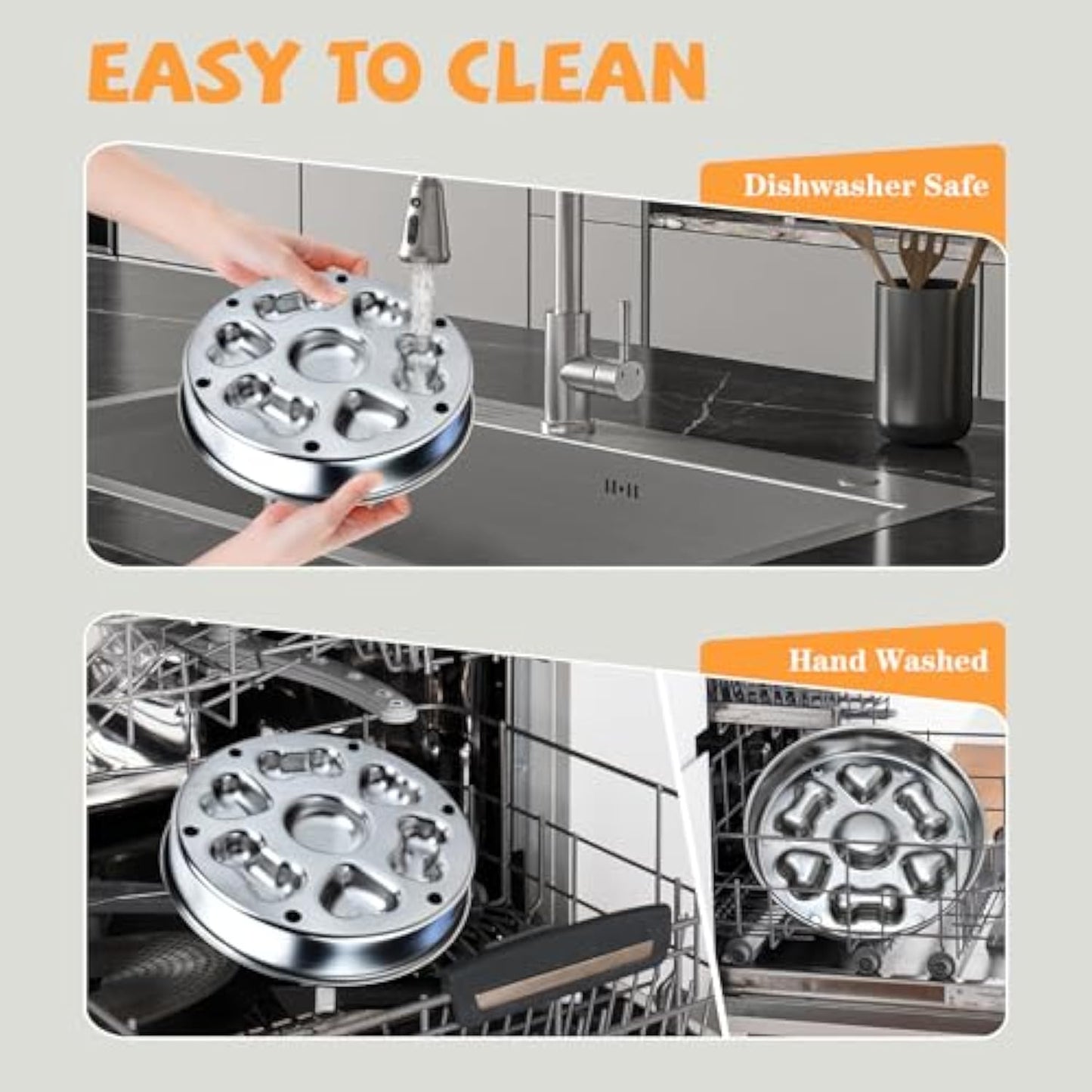 Non-Slip Metal Slow Feeder Dog Bowl – Heart & Bone Design for Small, Medium & Large Dogs