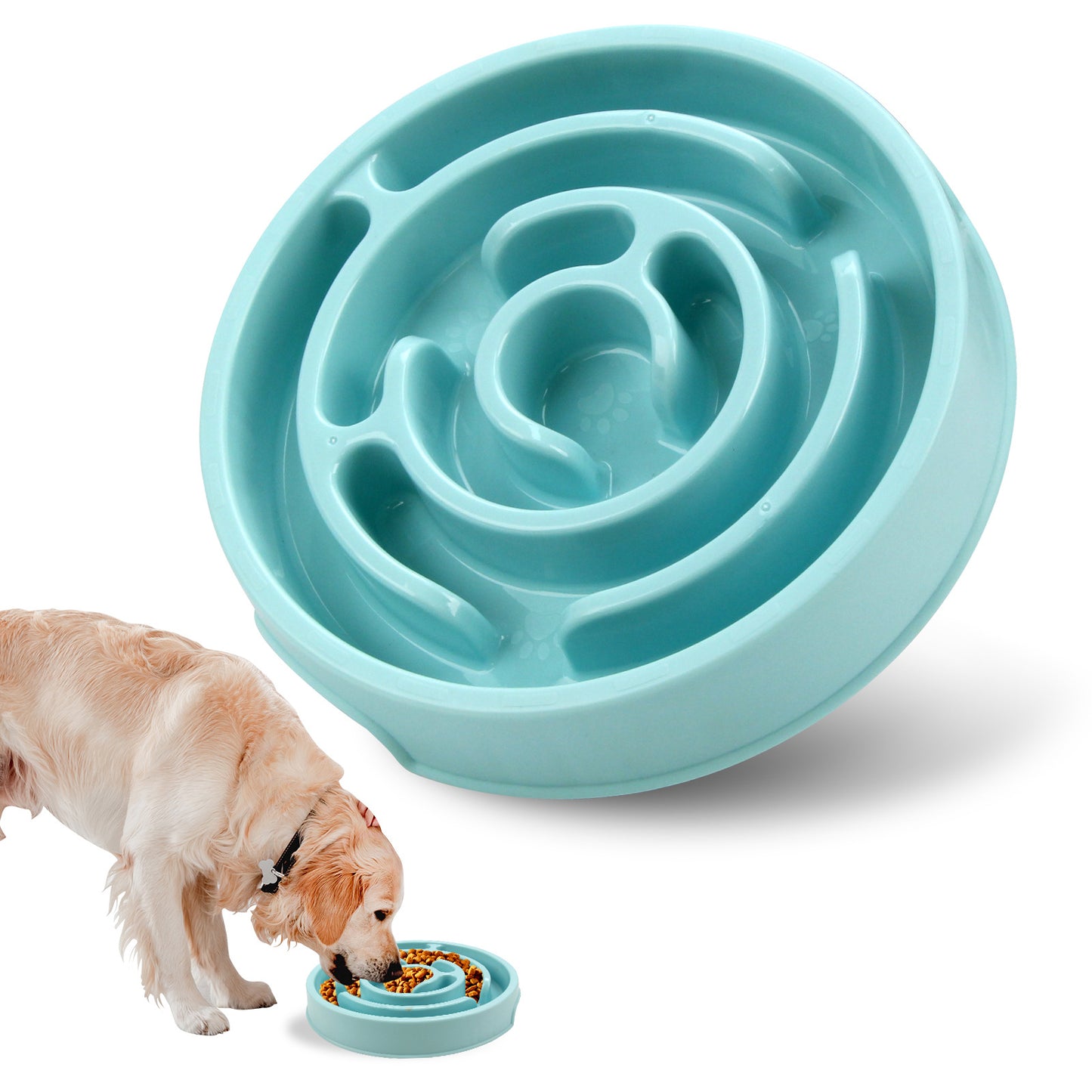Slow Feeder Dog Bowl – Silicone Puzzle Feeder for Healthy Eating & Anti-Choking Puppies