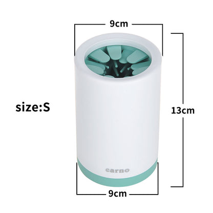 Portable Pet Paw Cleaner Cup – Soft Silicone Comb for Dogs & Cats