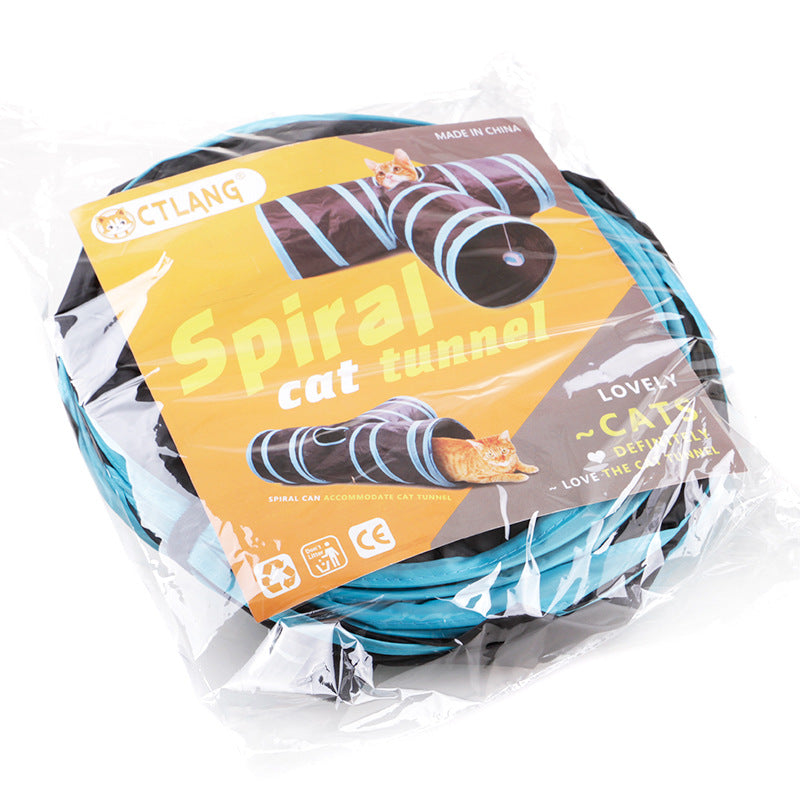 Foldable Pet Tunnel Tent – Multi-Channel Indoor Playhouse for Cats & Dogs (2–5 Way Options)