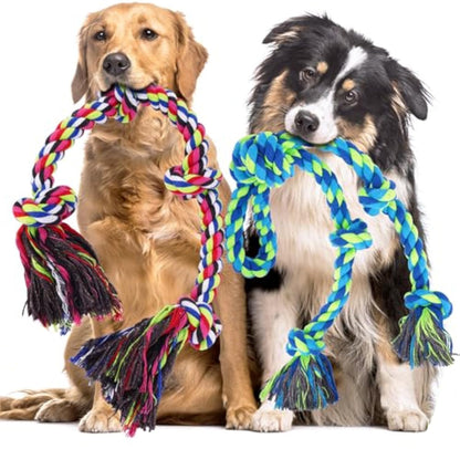 Heavy-Duty Dog Rope Toy – Tough Tug Toy for Aggressive Chewers