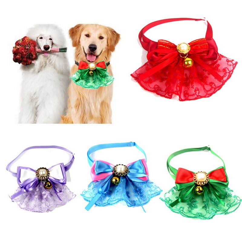Pet Dog Tie with Bell – Cute Formal Collar Accessory