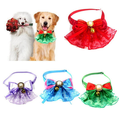 Pet Dog Tie with Bell – Cute Formal Collar Accessory