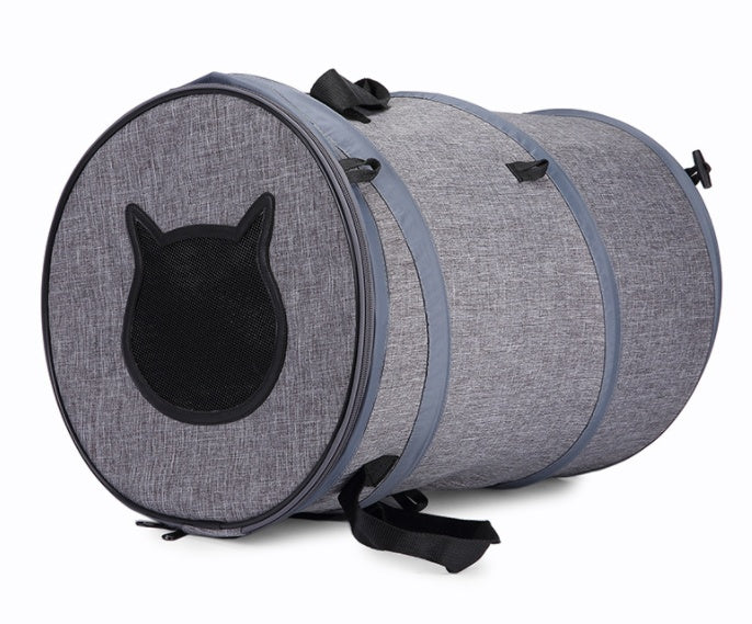 Foldable Pet Carrier Bag and Cat Tunnel Portable Travel Bed for Dogs and Cats