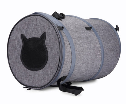 Foldable Pet Carrier Bag and Cat Tunnel Portable Travel Bed for Dogs and Cats