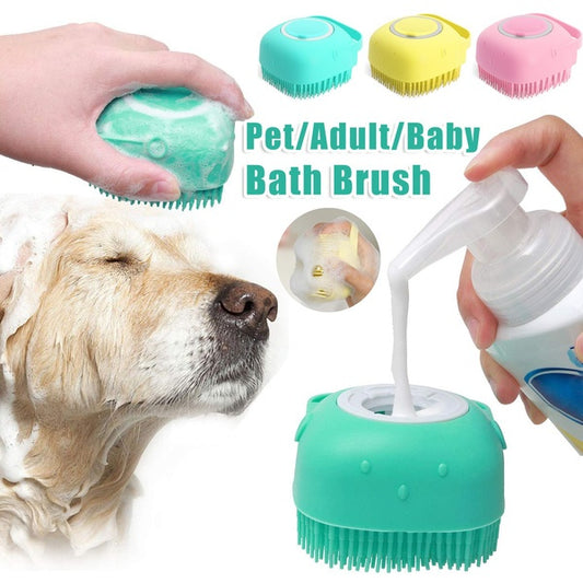 Pet Grooming Gloves – Massage, Shampoo & Clean Dogs & Cats Easily
