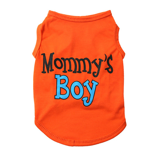 Mommys Boy Dog and Cat Shirt – Cute Pet Clothing for Small Dogs and Cats