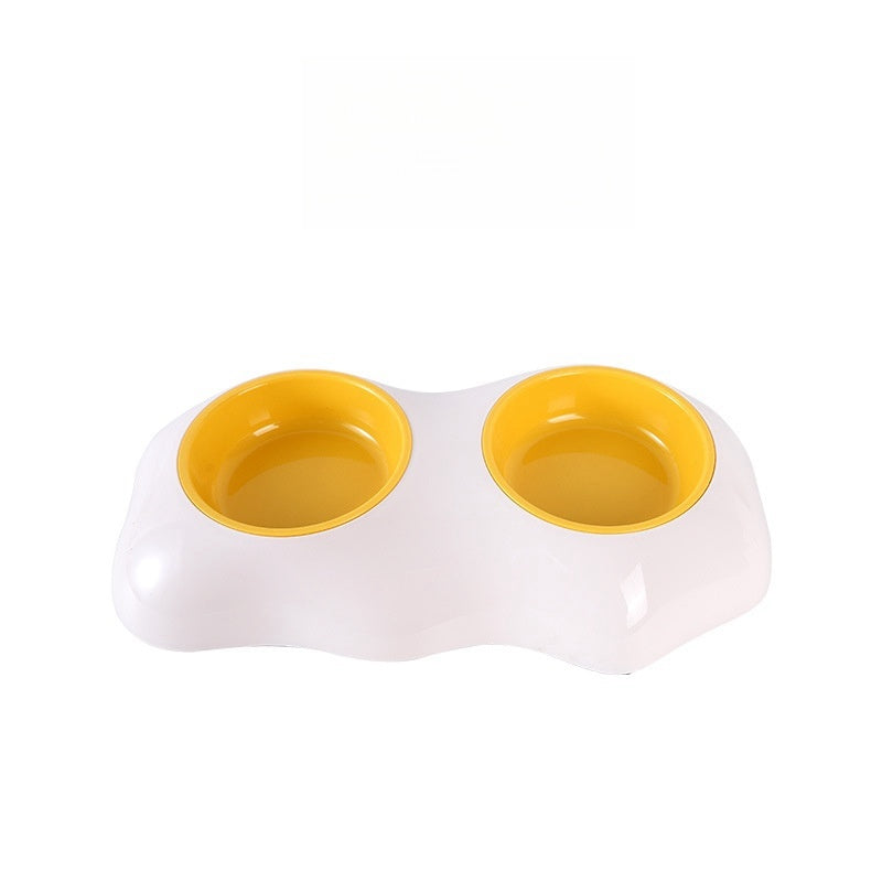 Non-Spill Double Dog Bowls – Anti-Tip Food & Water Feeder for Puppies and Pets