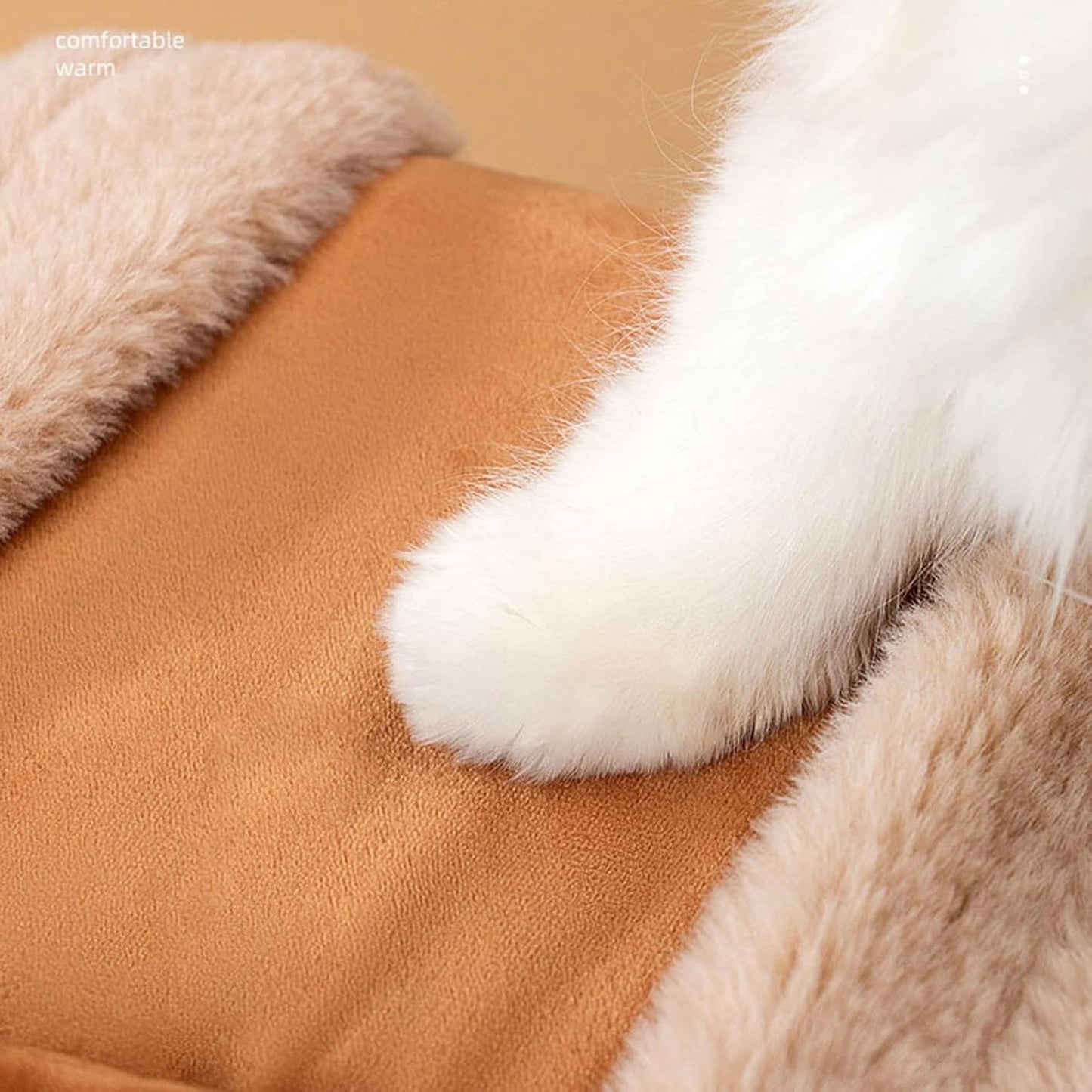 Plush Reindeer Pet Carrier Backpack with Hand Warmers Perfect for Winter Travel with Cats and Dogs