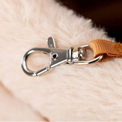 Plush Reindeer Pet Carrier Backpack with Hand Warmers Perfect for Winter Travel with Cats and Dogs