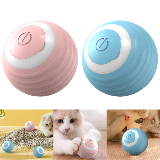 Automatic Smart Cat Toy – Self-Moving Bouncing & Rolling Ball for Kittens & Cats