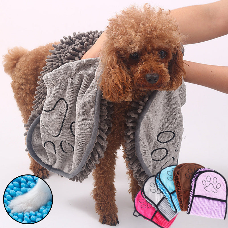 Ultra-Soft Super Absorbent Pet Bath Towel – Quick-Dry Microfiber for Dogs & Cats