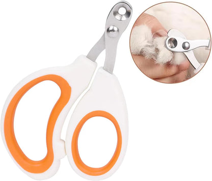 Cat Nail Clippers with Circular Cut Hole – Sharp Angled Blade Paw Trimmer for Safe Grooming