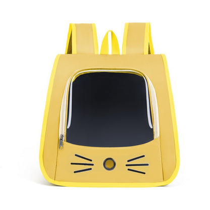 Breathable Cat Backpack Carrier – Portable Outdoor Pet Shoulder Bag for Cats & Small Dogs