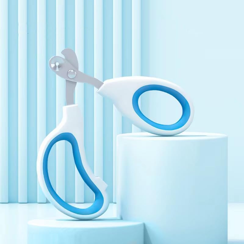 Cat Nail Clippers with Circular Cut Hole – Sharp Angled Blade Paw Trimmer for Safe Grooming