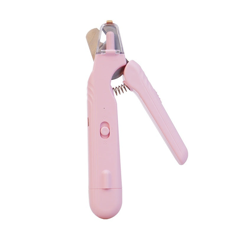 2-in-1 Pet Nail Clippers with LED Light – Dog & Cat Paw Nail Trimmer with Blood Line Guard