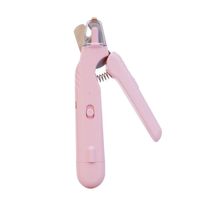 2-in-1 Pet Nail Clippers with LED Light – Dog & Cat Paw Nail Trimmer with Blood Line Guard