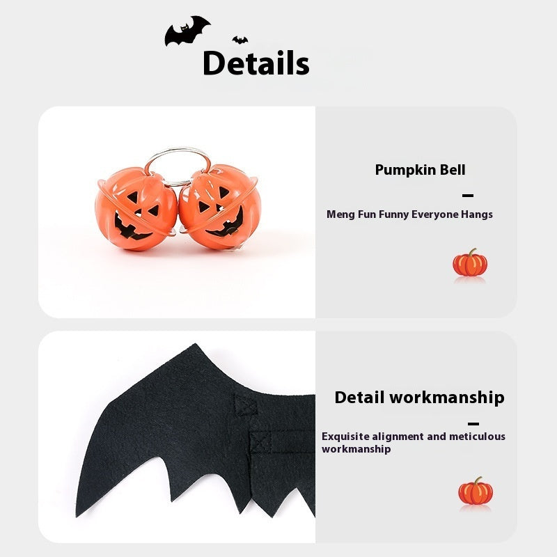 Halloween Pet Costume – Felt Bat Wings for Dogs & Cats