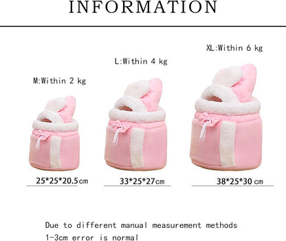 Warm Double-Pocket Cat Carrier Backpack – Front Pack Pet Carry Bag for Dogs & Cats