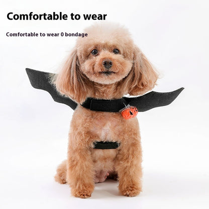 Halloween Pet Costume – Felt Bat Wings for Dogs & Cats