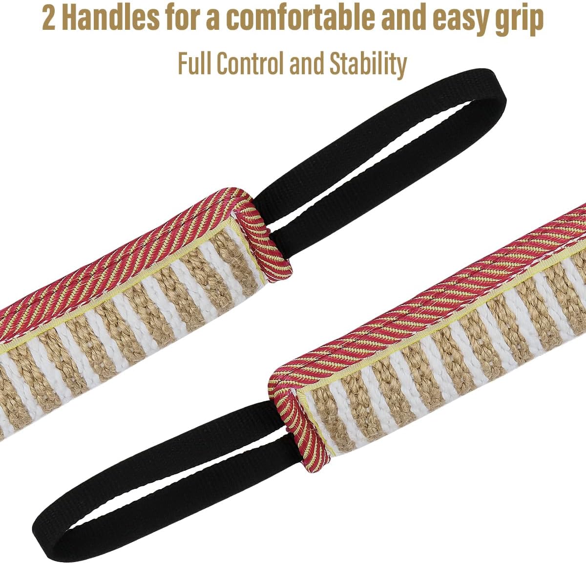 Dog Tug Toy Bite Pillow – Jute Training Toy for Tug-of-War & Puppy Training