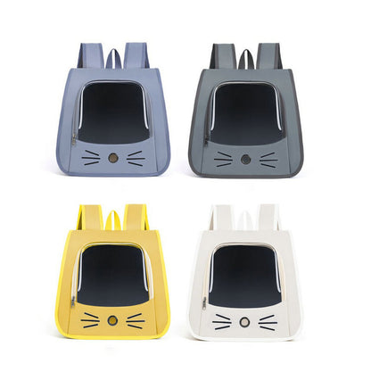 Breathable Cat Backpack Carrier – Portable Outdoor Pet Shoulder Bag for Cats & Small Dogs