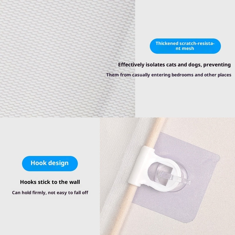 Automatic Telescopic Pet Gate – Anti-Jump & Anti-Run Door Barrier for Cats & Dogs