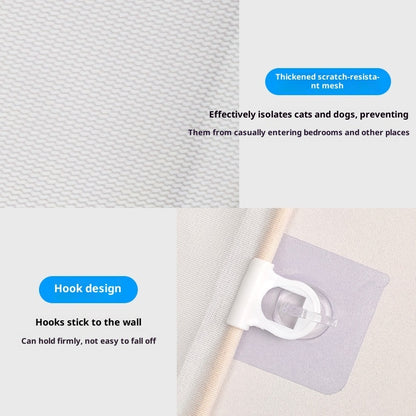 Automatic Telescopic Pet Gate – Anti-Jump & Anti-Run Door Barrier for Cats & Dogs